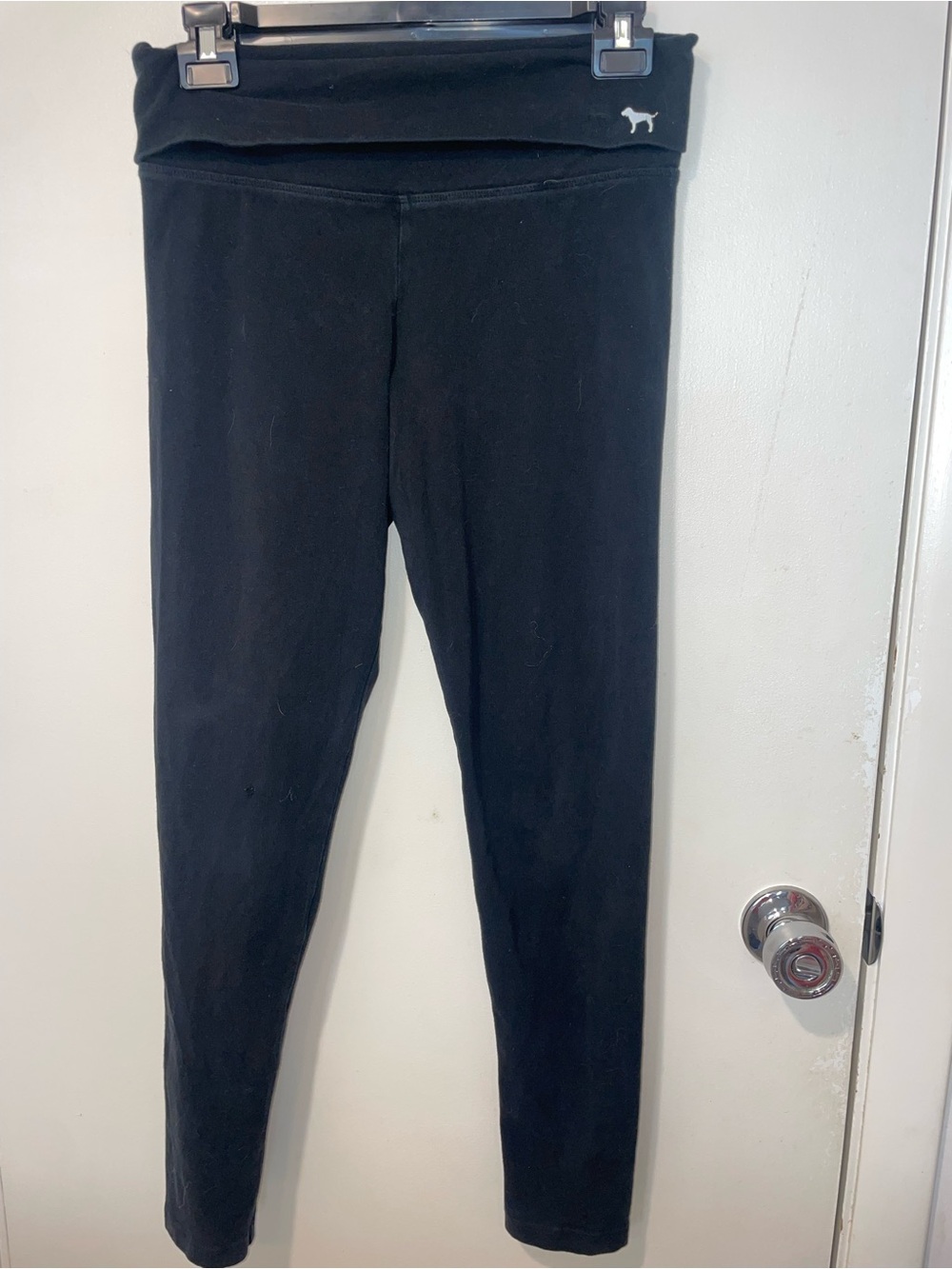 Victoria Secret Love Pink Yoga Pants Women Activewear Tight Black Leggings Small
